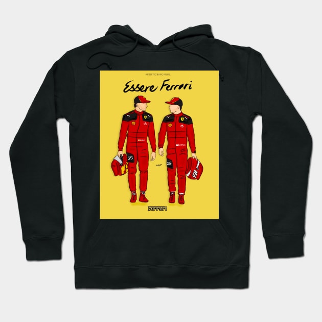 ferrari boys Hoodie by artistbarcagirl